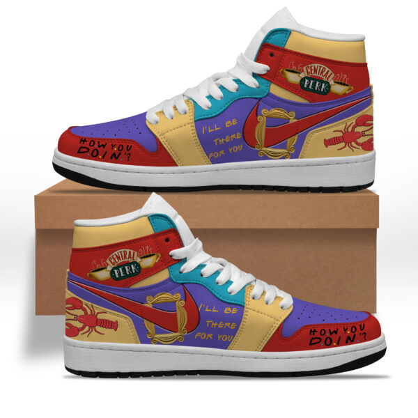 Tubopro Friends AJ1 High Sneakers Shoes For Men And Women - Image 2