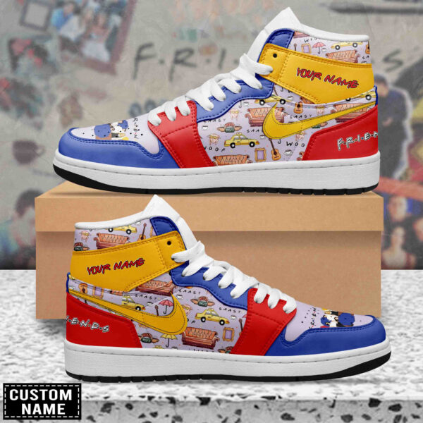 Tubopro Friends AJ1 High Sneakers Shoes For Men And Women - Image 2