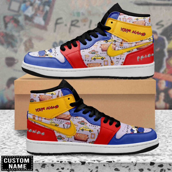 Tubopro Friends AJ1 High Sneakers Shoes For Men And Women - Image 2