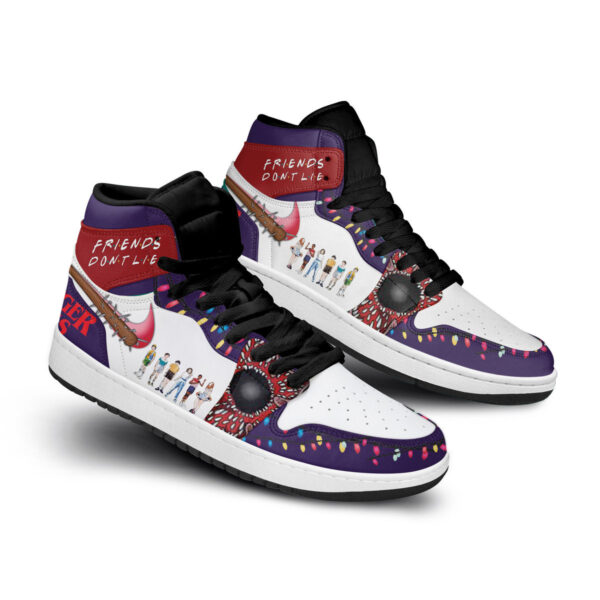 Tubopro Friends Donât Lie AJ1 High Sneakers Shoes For Men And Women - Image 2