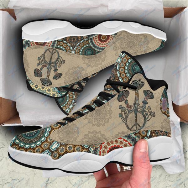 Tubopro Funny Mandala Mushroom AJ13 Sneakers Shoes For Men And Women