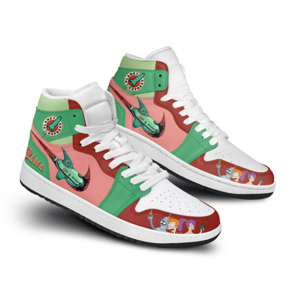 Tubopro Futurama AJ1 High Sneakers Shoes For Men And Women - Image 3