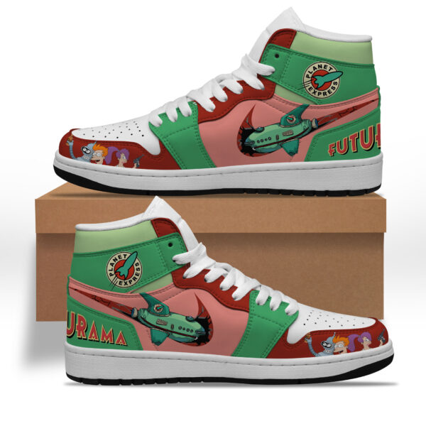Tubopro Futurama AJ1 High Sneakers Shoes For Men And Women - Image 2