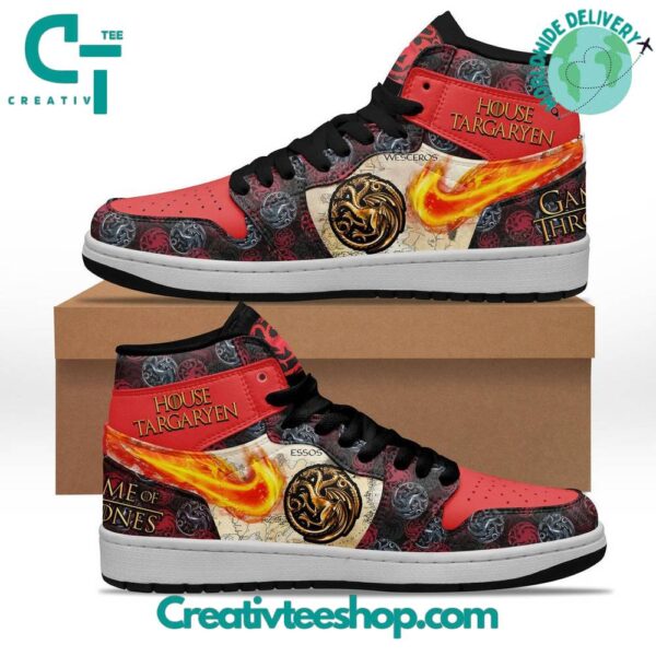 Tubopro Game Of Thrones AJ1 High Sneakers Shoes For Men And Women