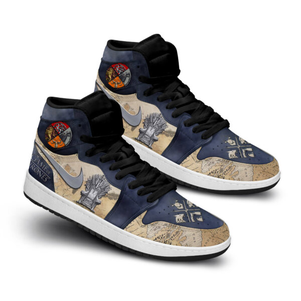 Tubopro Game Of Thrones AJ1 High Sneakers Shoes For Men And Women - Image 2