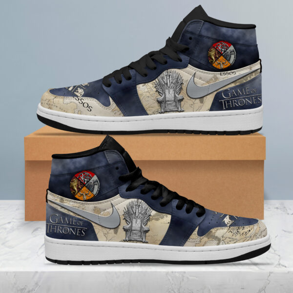 Tubopro Game Of Thrones AJ1 High Sneakers Shoes For Men And Women - Image 4