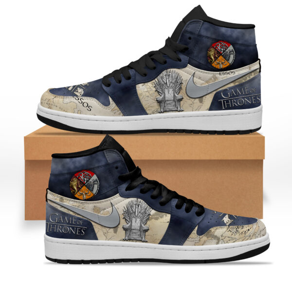 Tubopro Game Of Thrones AJ1 High Sneakers Shoes For Men And Women - Image 3