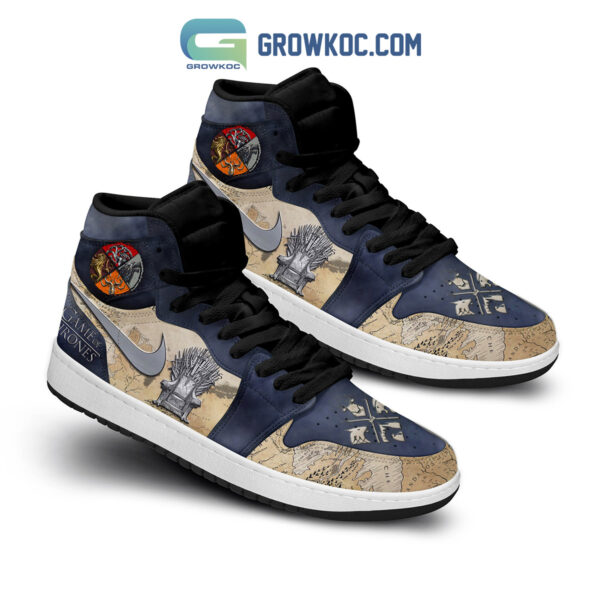 Tubopro Game of Thrones AJ1 High Sneakers Shoes For Men And Women - Image 2