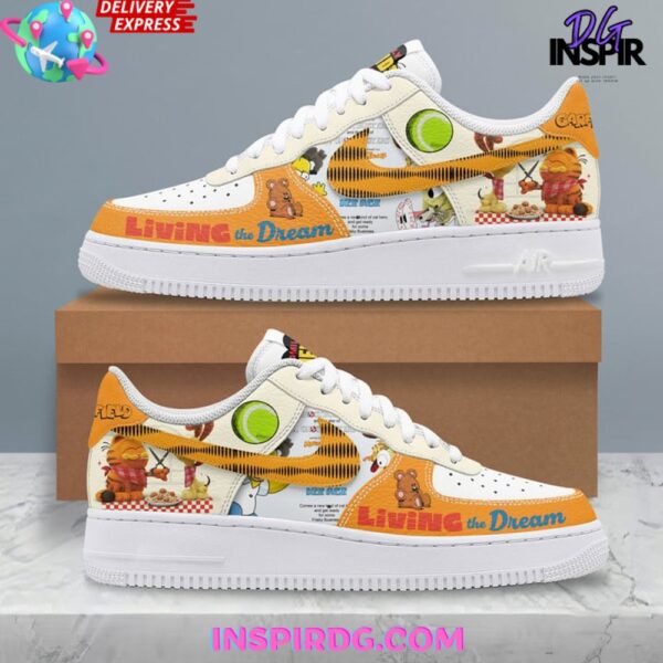 Tubopro Garfield Living The Dream Air Low-Top Sneakers Shoes For Men And Women - Image 2