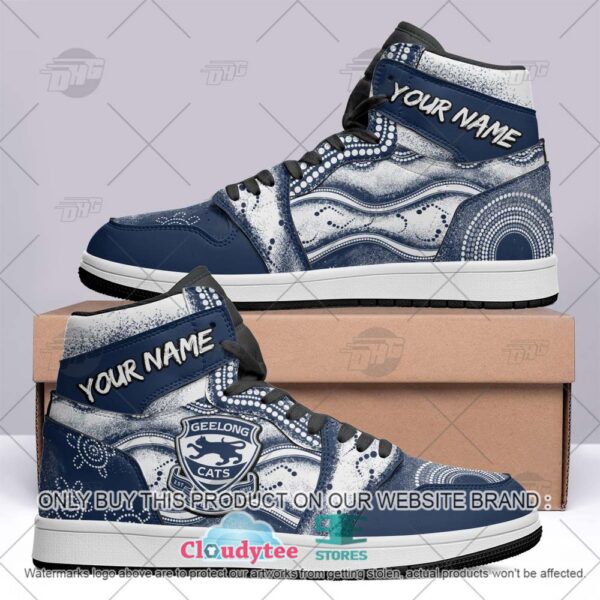 Tubopro Geelong Cats AFL AJ1 High Sneakers Shoes For Men And Women