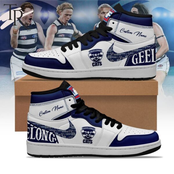 Tubopro Geelong Cats AJ1 High Sneakers Shoes For Men And Women