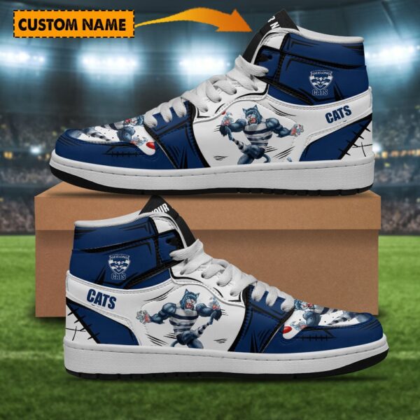Tubopro Geelong Cats AJ1 High Sneakers Shoes For Men And Women