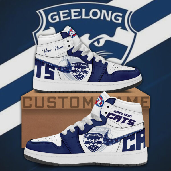 Tubopro Geelong Cats AJ1 High Sneakers Shoes For Men And Women