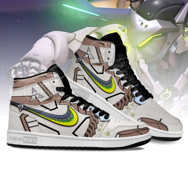 Tubopro Genji Overwatch AJ1 High Sneakers Shoes For Men And Women - Image 3