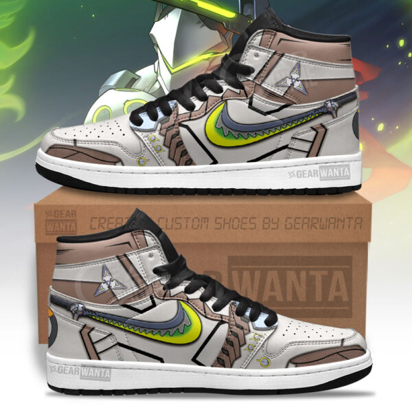 Tubopro Genji Overwatch AJ1 High Sneakers Shoes For Men And Women