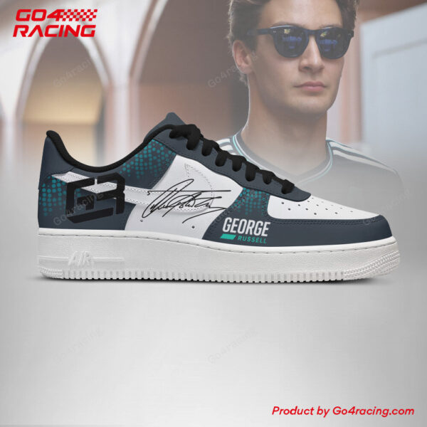 Tubopro George Russell  Mecedes Air Low-Top Sneakers Shoes For Men And Women - Image 3