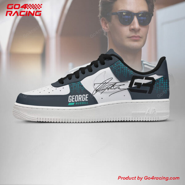 Tubopro George Russell  Mecedes Air Low-Top Sneakers Shoes For Men And Women - Image 2