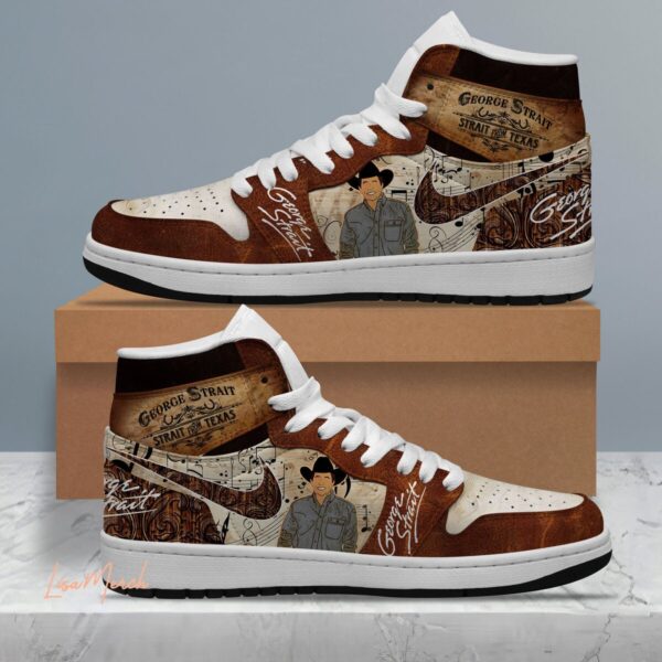 Tubopro George Strait AJ1 High Sneakers Shoes For Men And Women