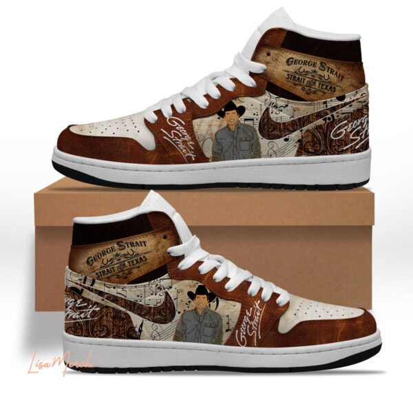 Tubopro George Strait AJ1 High Sneakers Shoes For Men And Women - Image 2