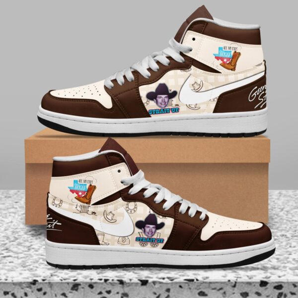 Tubopro George Strait AJ1 High Sneakers Shoes For Men And Women - Image 2