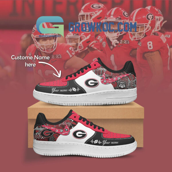 Tubopro Georgia Bulldogs Air Low-Top Sneakers Shoes For Men And Women