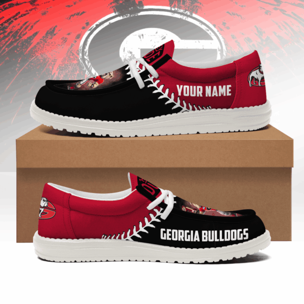 Tubopro Georgia Bulldogs Personalized Hey Dude Shoes For Men And Women