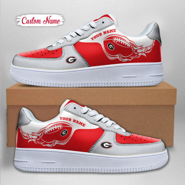 Tubopro Georgia Bulldogs NCAA Air Low-Top Sneakers Shoes For Men And Women - Image 2
