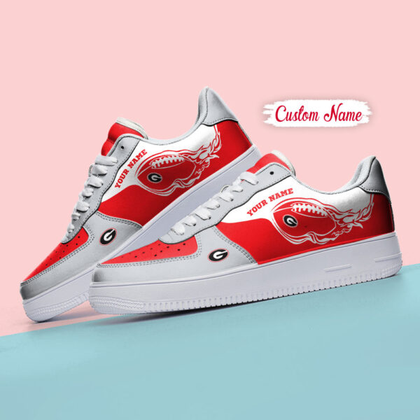 Tubopro Georgia Bulldogs NCAA Air Low-Top Sneakers Shoes For Men And Women - Image 4