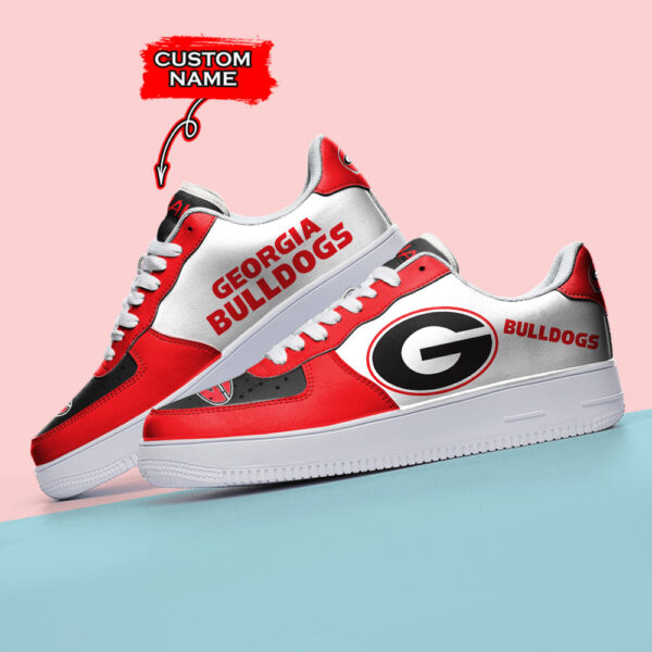 Tubopro Georgia Bulldogs NCAA Air Low-Top Sneakers Shoes For Men And Women - Image 3