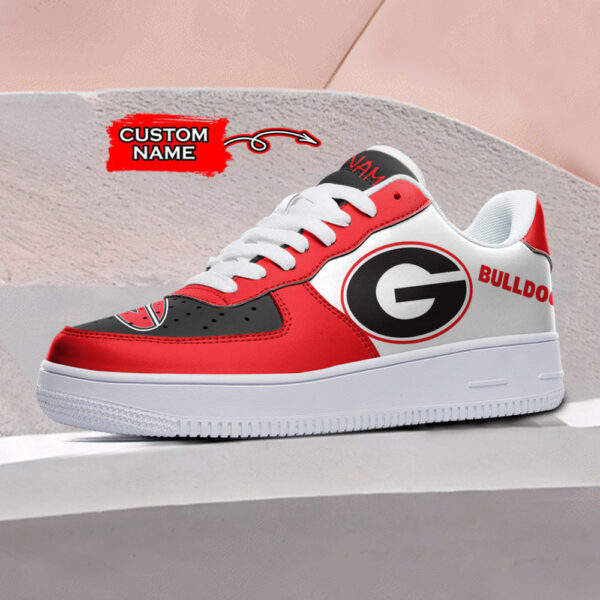 Tubopro Georgia Bulldogs NCAA Air Low-Top Sneakers Shoes For Men And Women - Image 2