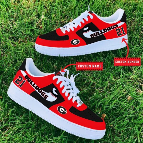 Tubopro Georgia Bulldogs NCAA Air Low-Top Sneakers Shoes For Men And Women