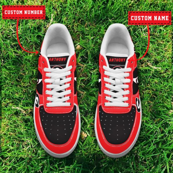 Tubopro Georgia Bulldogs NCAA Air Low-Top Sneakers Shoes For Men And Women - Image 2
