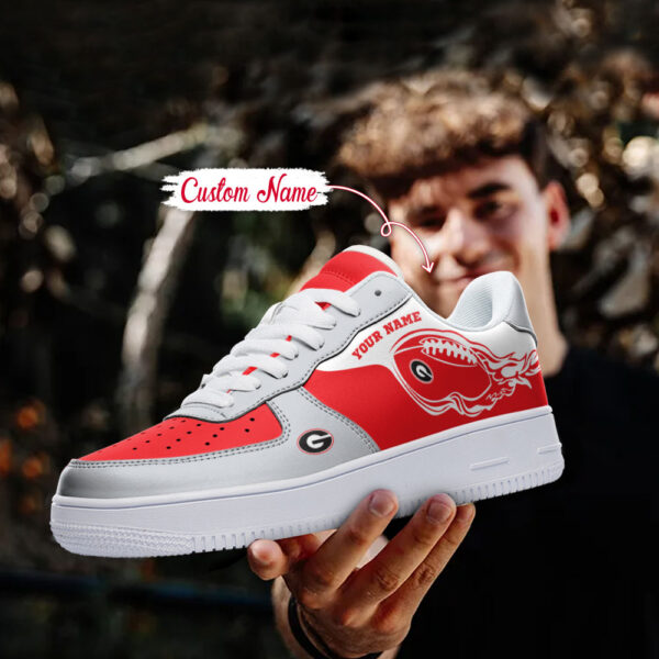 Tubopro Georgia Bulldogs NCAA Air Low-Top Sneakers Shoes For Men And Women