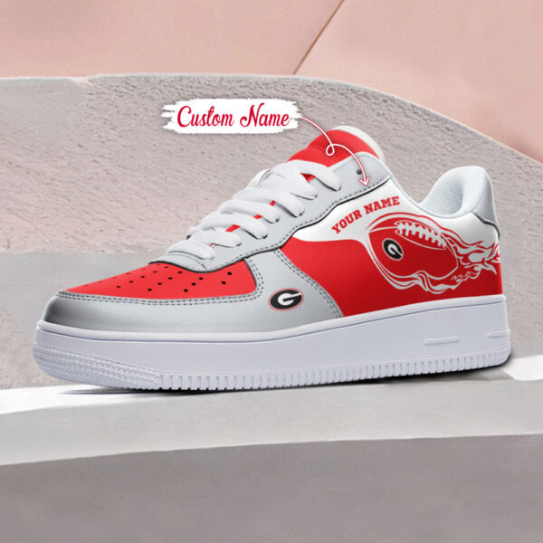 Tubopro Georgia Bulldogs NCAA Air Low-Top Sneakers Shoes For Men And Women - Image 3