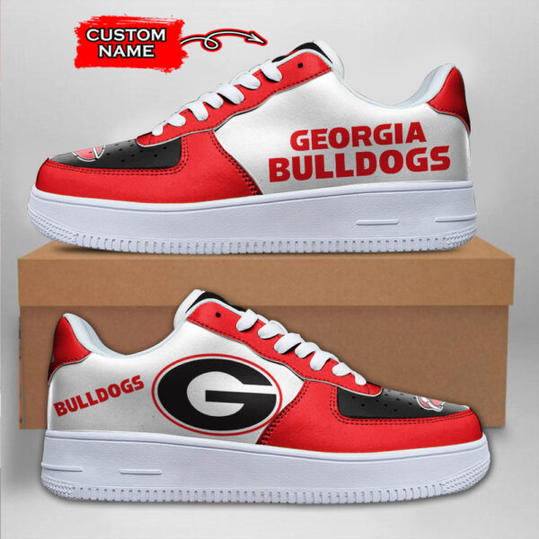 Tubopro Georgia Bulldogs NCAA Air Low-Top Sneakers Shoes For Men And Women