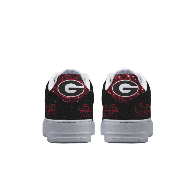 Tubopro Georgia Bulldogs x Star Wars Night Air Low-Top Sneakers Shoes For Men And Women - Image 3