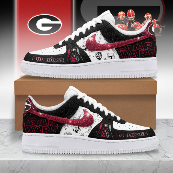 Tubopro Georgia Bulldogs x Star Wars Night Air Low-Top Sneakers Shoes For Men And Women