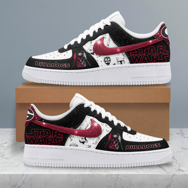 Tubopro Georgia Bulldogs x Star Wars Night Air Low-Top Sneakers Shoes For Men And Women - Image 2