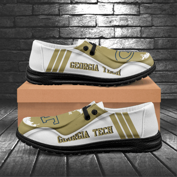 Tubopro Georgia Tech Yellow Jackets Hey Dude Shoes For Men And Women - Image 6