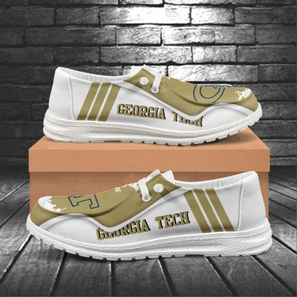 Tubopro Georgia Tech Yellow Jackets Hey Dude Shoes For Men And Women - Image 5