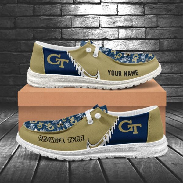 Tubopro Georgia Tech Yellow Jackets Hey Dude Shoes For Men And Women - Image 5