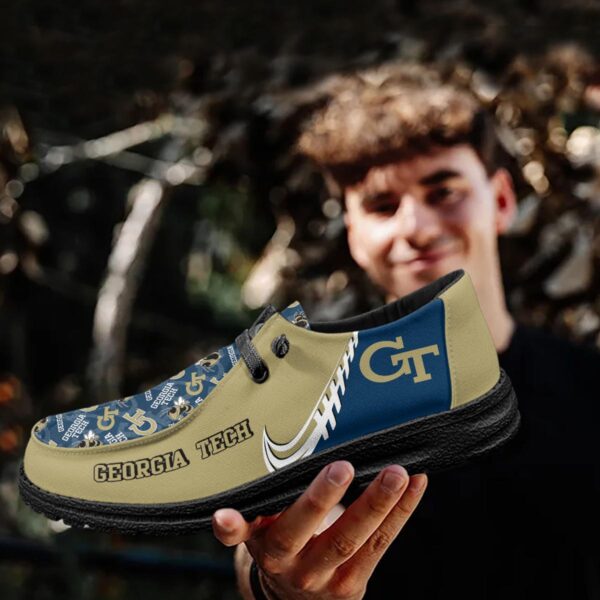 Tubopro Georgia Tech Yellow Jackets Hey Dude Shoes For Men And Women - Image 4