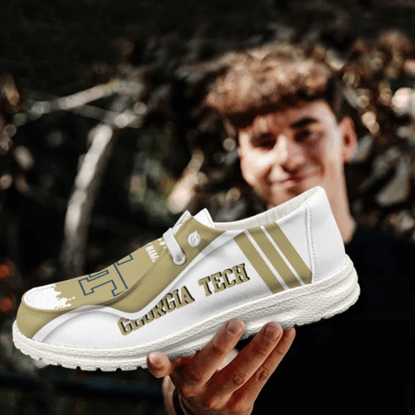 Tubopro Georgia Tech Yellow Jackets Hey Dude Shoes For Men And Women - Image 3