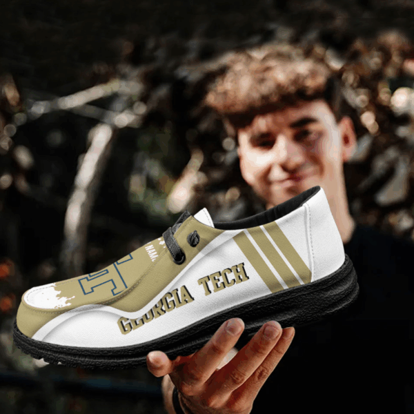 Tubopro Georgia Tech Yellow Jackets Hey Dude Shoes For Men And Women - Image 4