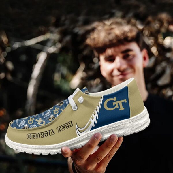 Tubopro Georgia Tech Yellow Jackets Hey Dude Shoes For Men And Women - Image 3