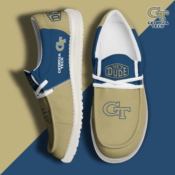 Tubopro Georgia Tech Yellow Jackets Personalized Hey Dude Shoes For Men And Women