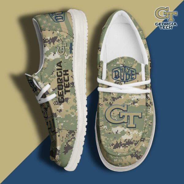 Tubopro Georgia Tech Yellow Jackets Personalized Hey Dude Shoes For Men And Women