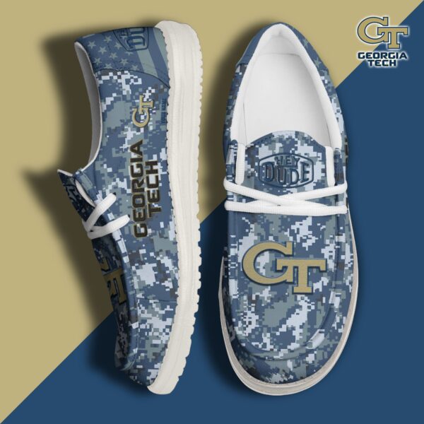Tubopro Georgia Tech Yellow Jackets Personalized Hey Dude Shoes For Men And Women