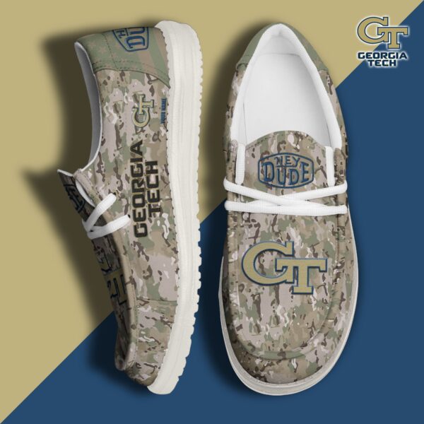 Tubopro Georgia Tech Yellow Jackets Personalized Hey Dude Shoes For Men And Women