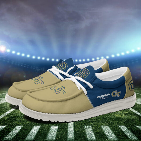 Tubopro Georgia Tech Yellow Jackets Personalized Hey Dude Shoes For Men And Women - Image 4